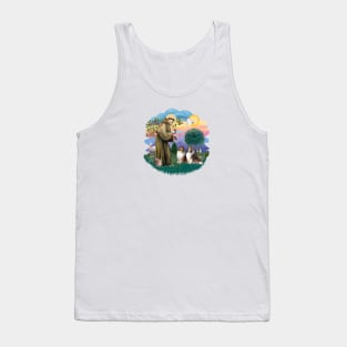 Saint Francis Blesses Two Shetland Sheepdogs Tank Top